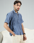 Blue Horizon Linen Button-Down