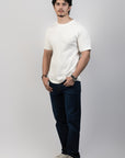 Aurelian White Rib Crew Tee
