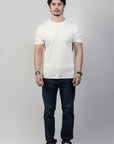 Aurelian White Rib Crew Tee