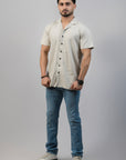Micro Dot Jacquard Relax Shirt