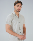 Micro Dot Jacquard Relax Shirt