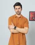 Textured Core Ottoman Mustard Shirt