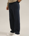 CLASSIC NAVY STRAIGHT PLEAT TROUSER