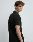 Signature Piqué Black Polo