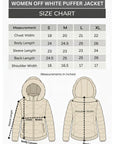 WOMEN OFF WHITE PUFFER JACKET