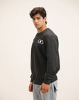 GRAPHIC CHARCOAL CREWNECK SWEATSHIRT