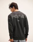 GRAPHIC CHARCOAL CREWNECK SWEATSHIRT