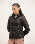 WOMEN BLACK PUFFER JACKET