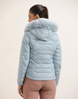 WOMEN BLUE PUFFER JACKET
