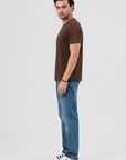 Everyday Essential Brown Crew Neck T-Shirt