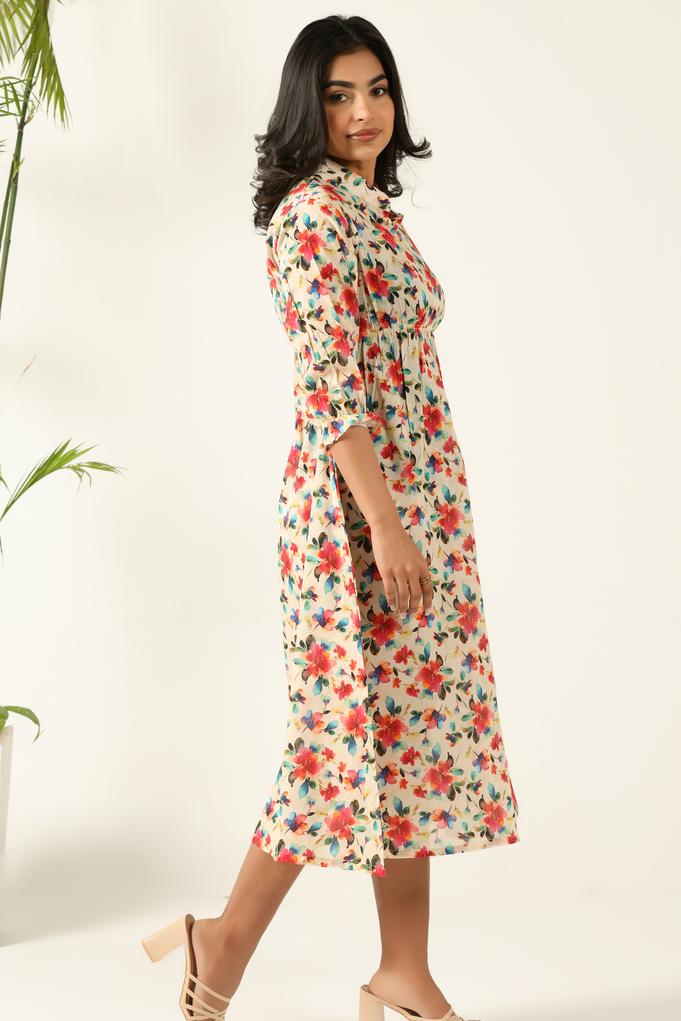 Meadow Bloom Midi Dress