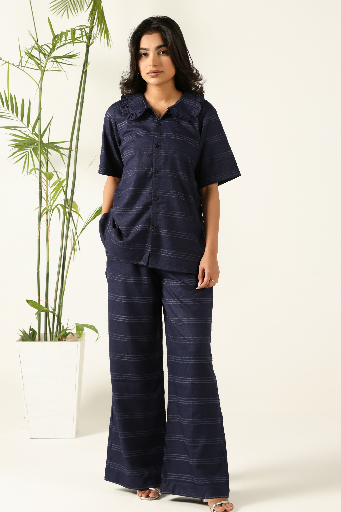 Velour Navy Lounge Co-Ord