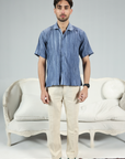 Blue Horizon Linen Button-Down