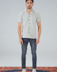 Micro Dot Jacquard Relax Shirt