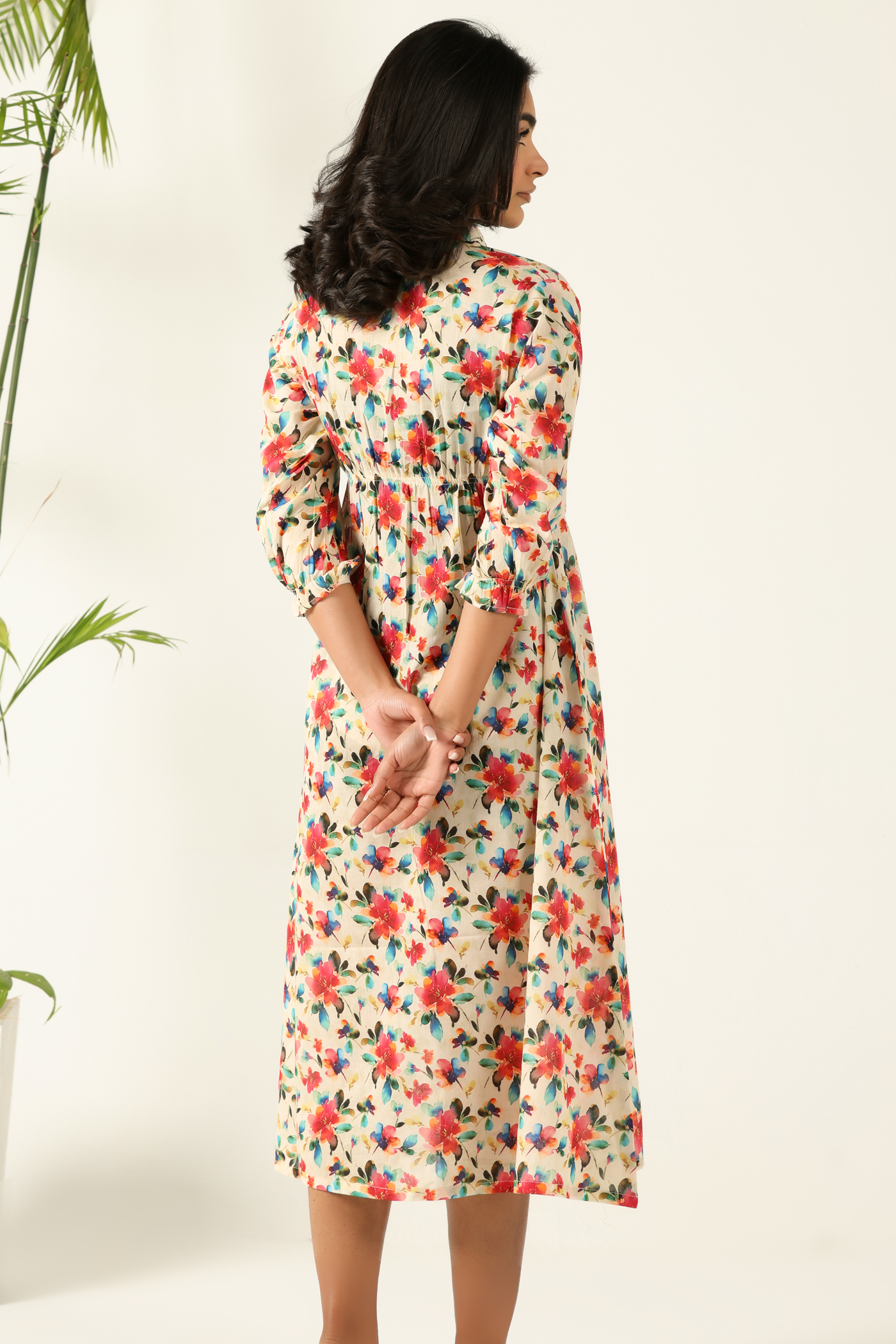 Meadow Bloom Midi Dress