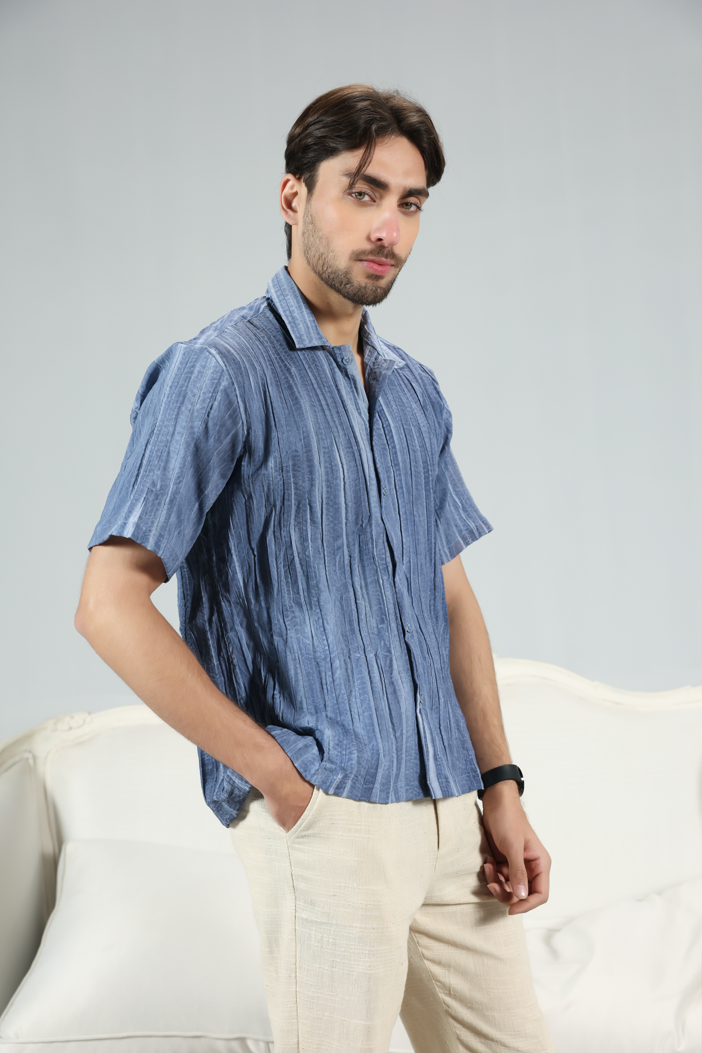 Blue Horizon Linen Shirt