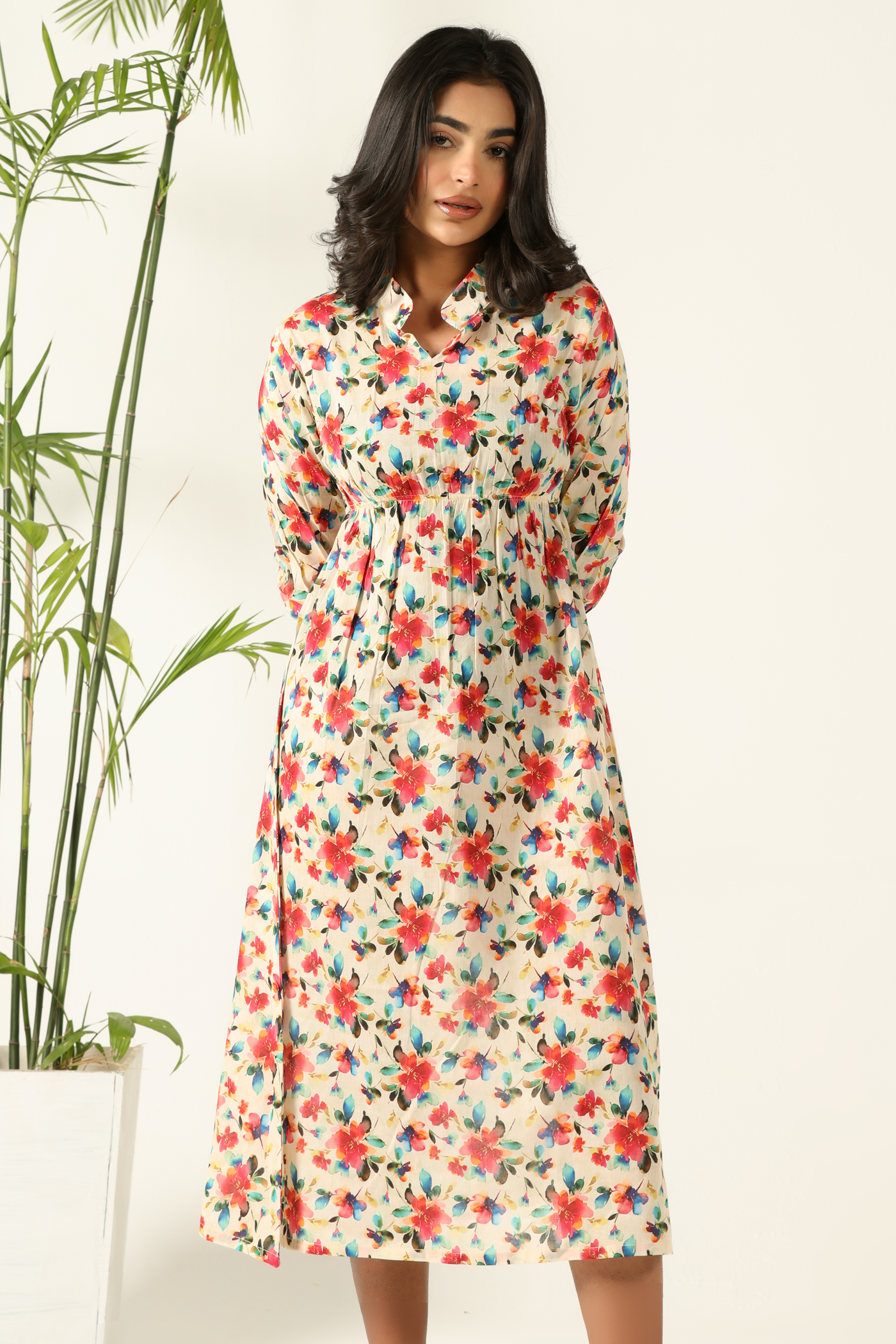 Meadow Bloom Midi Dress