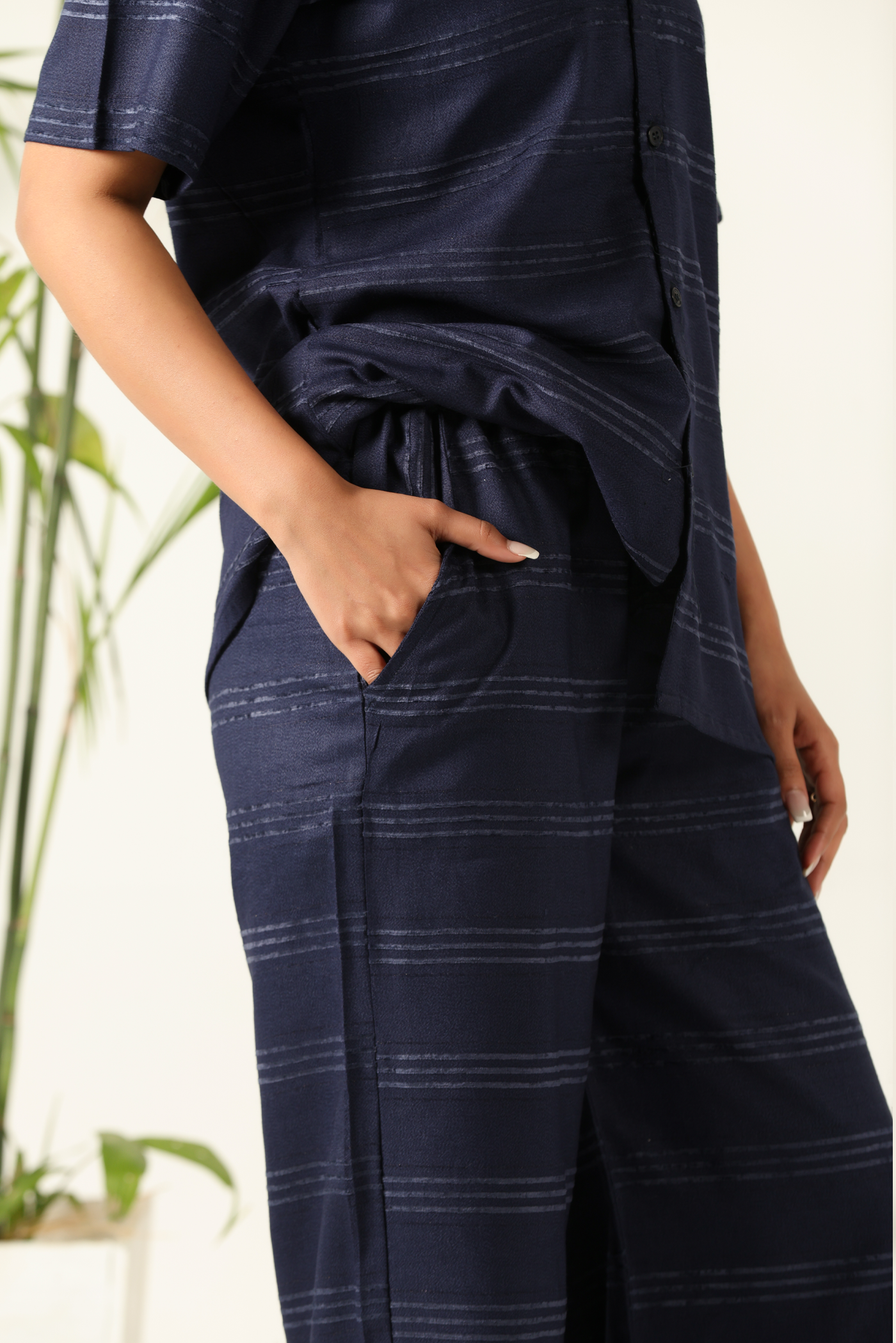 Velour Navy Lounge Co-Ord