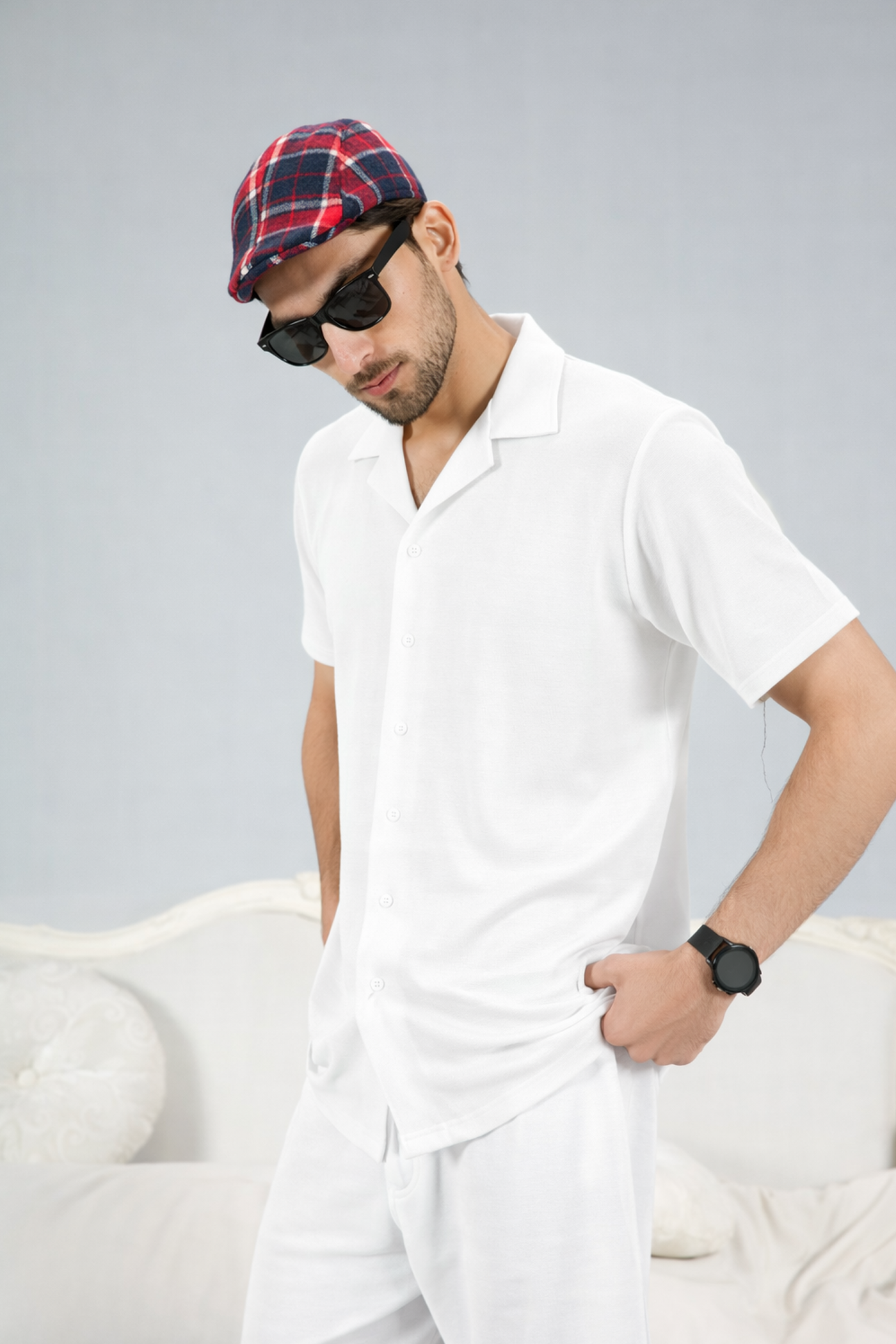 White Knit Co-ord
