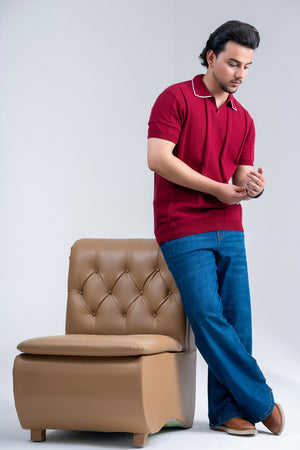 Atelier Vine Knitted Polo