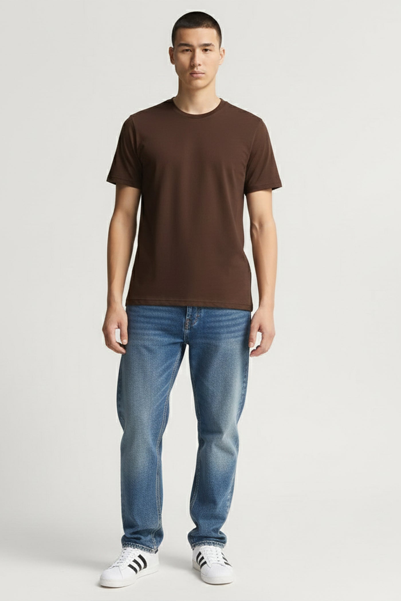 Everyday Essential Brown Crew Neck T-Shirt