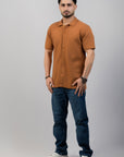Textured Core Ottoman Mustard Shirt