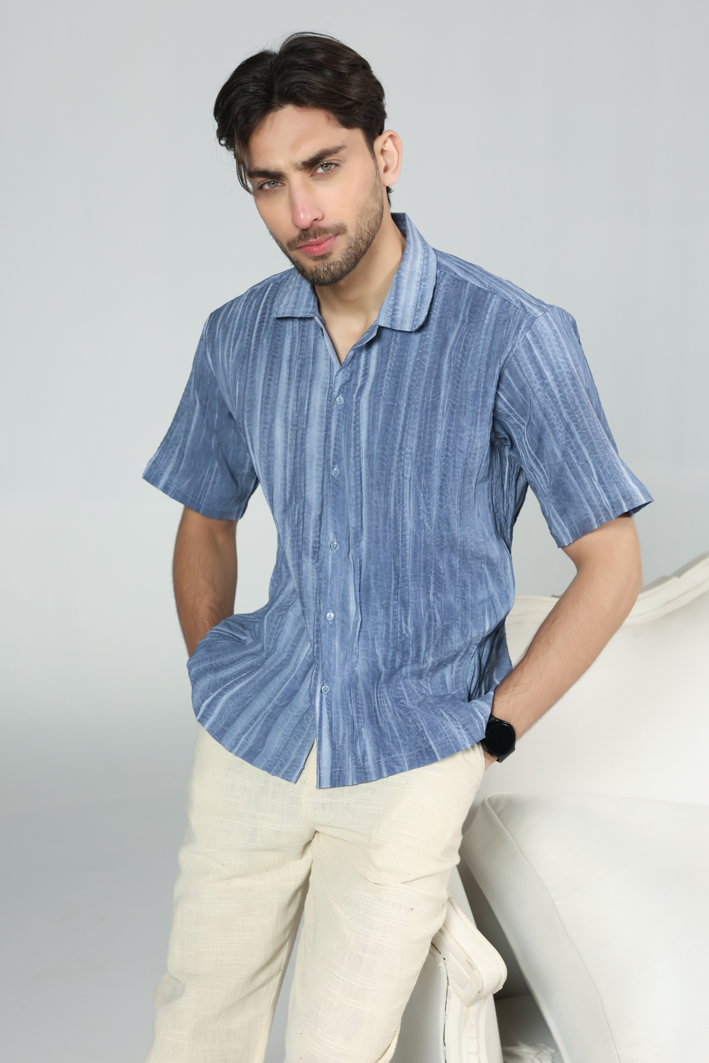 Blue Horizon Linen Shirt