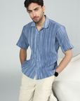 Blue Horizon Linen Button-Down