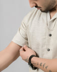 Micro Dot Jacquard Relax Shirt