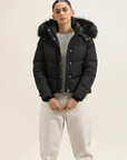 WOMEN OFF BLACK  PUFFER JACKET