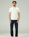 Aurelian White Rib Crew Tee