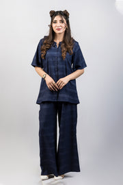 Velour Navy Lounge Co-Ord