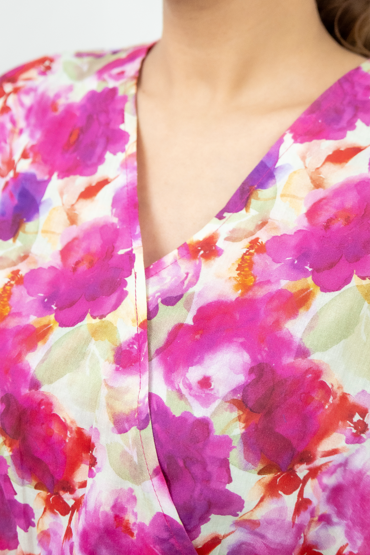 Serene Crimson Bloom Midi