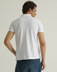 Signature Piqué White Polo
