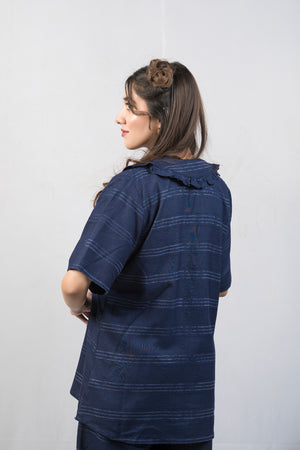 Velour Navy Lounge Co-Ord