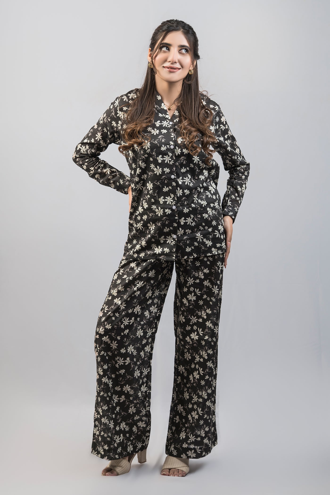 Midnight Bloom Co-Ord Set