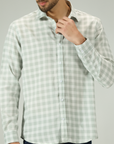 Refined Pastel Check Shirt