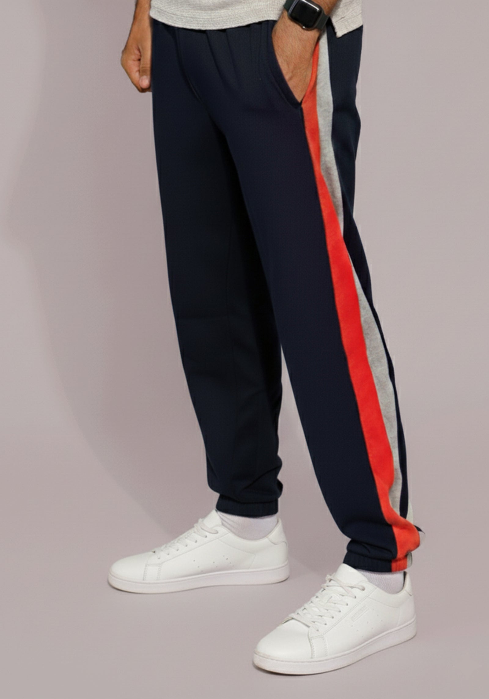 Strip Set Cotton Trouser