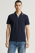 Ink Edge Cotton Polo Shirt