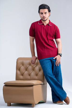 Atelier Vine Knitted Polo