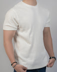 Aurelian White Rib Crew Tee