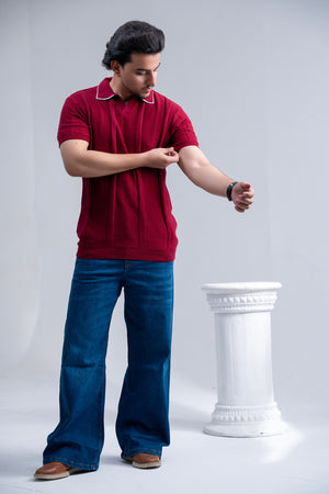 Atelier Vine Knitted Polo