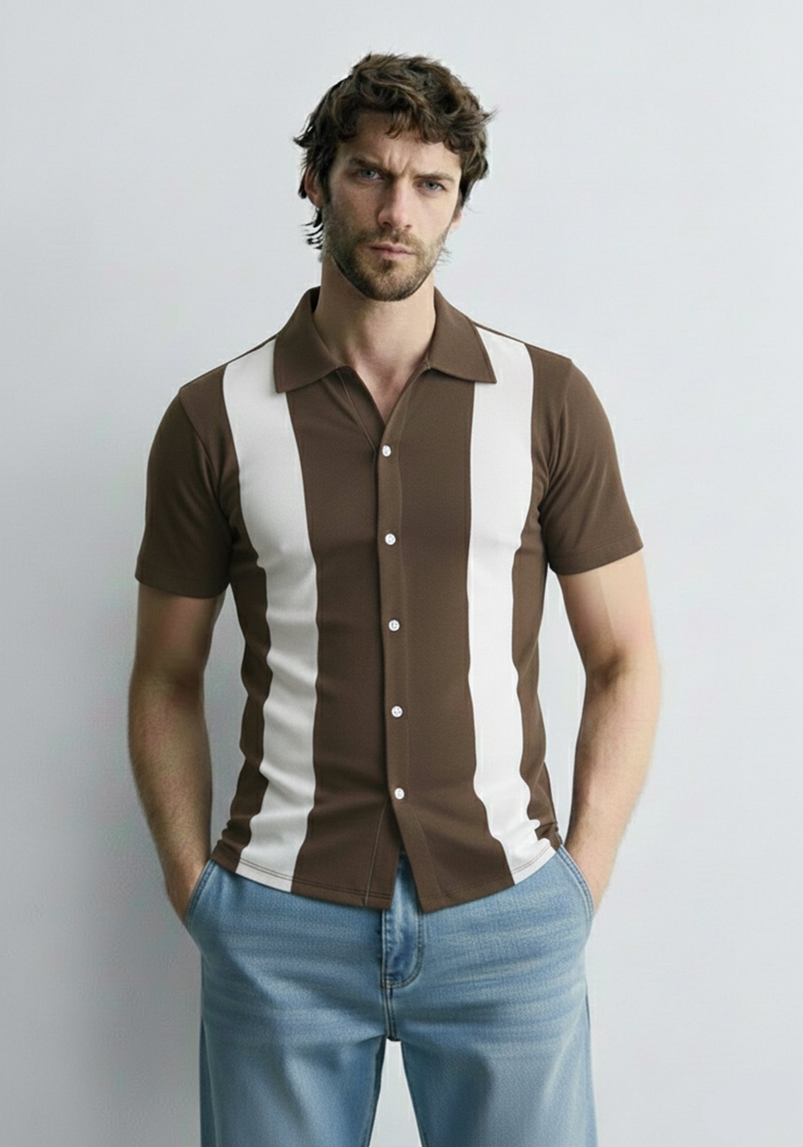 Knit Down Shirt