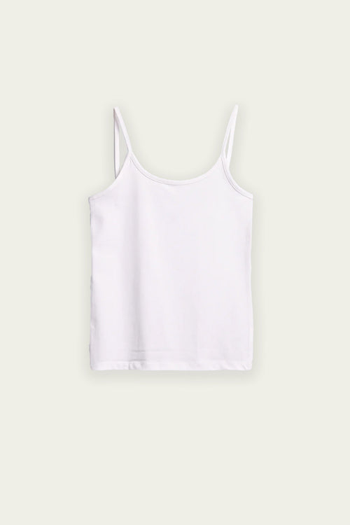 A purple tank top for women, made from a blend of cotton and spandex, displayed against a plain background.