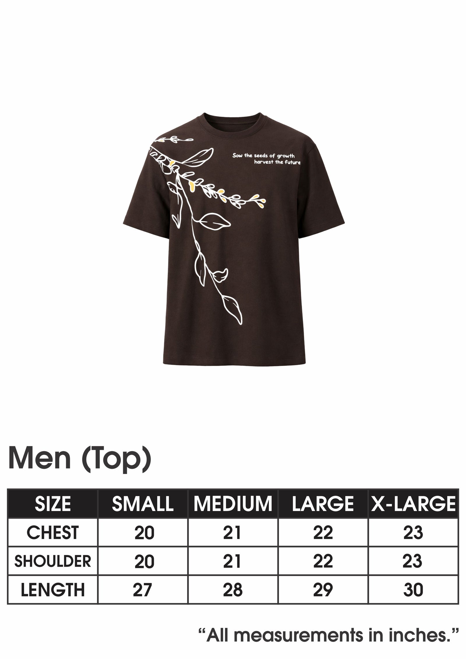 Botanical Choclate Tee