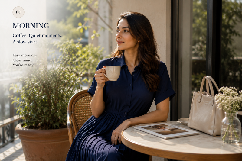 Coffee. Quiet moments. A slow start.