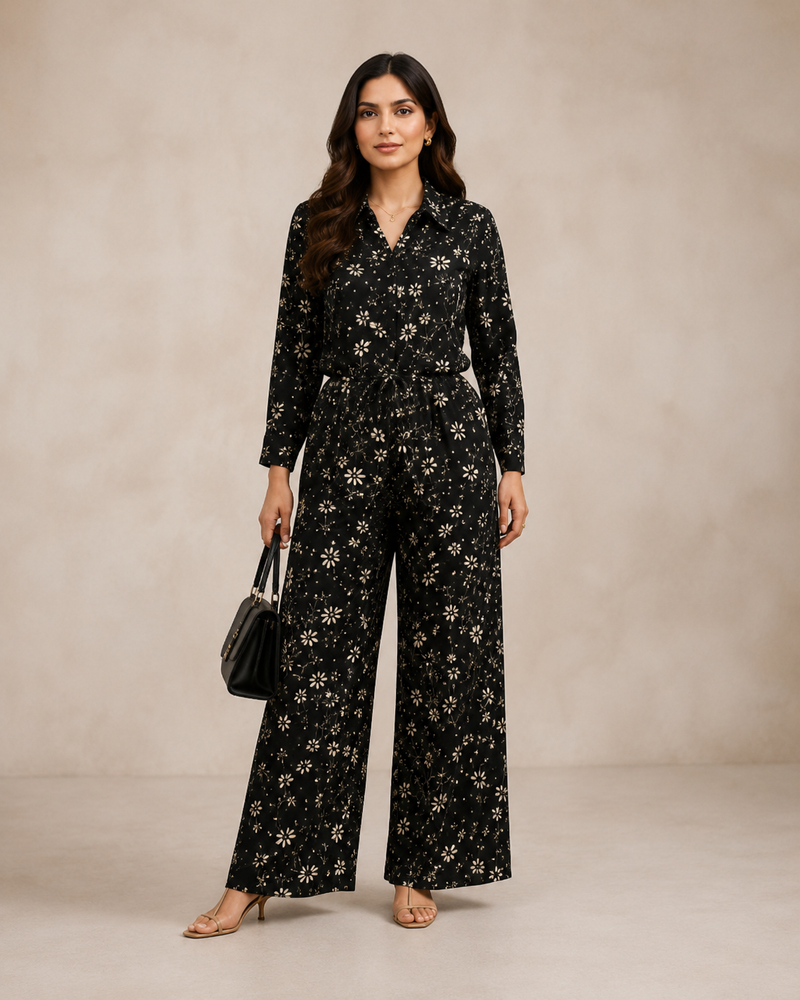 Complete Midnight Bloom co-ord set styling