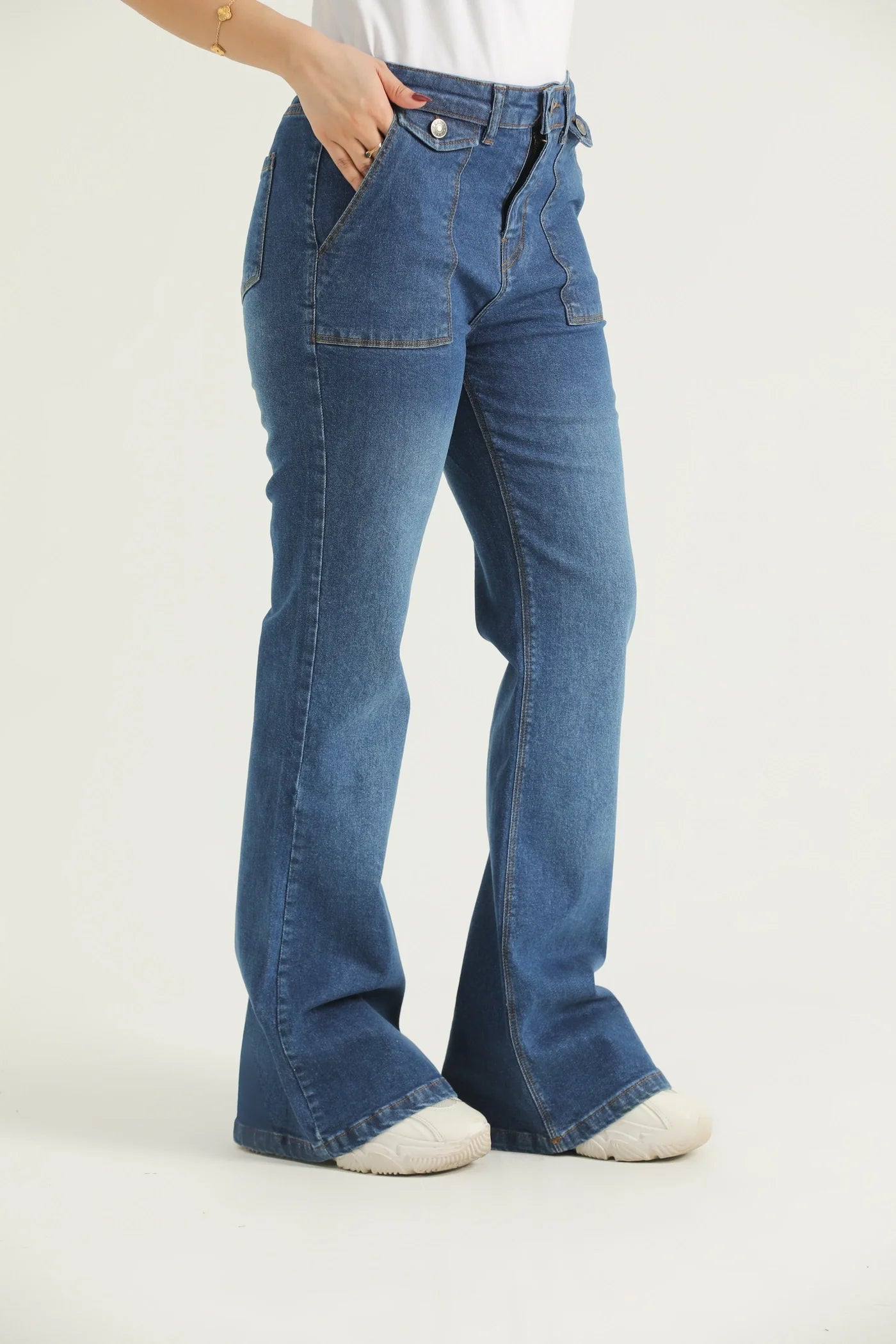 CurveBloom Bootcut Denim Jeans
