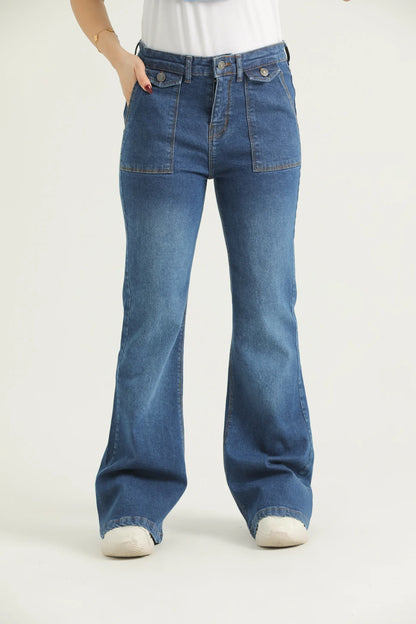 CurveBloom Bootcut Denim Jeans