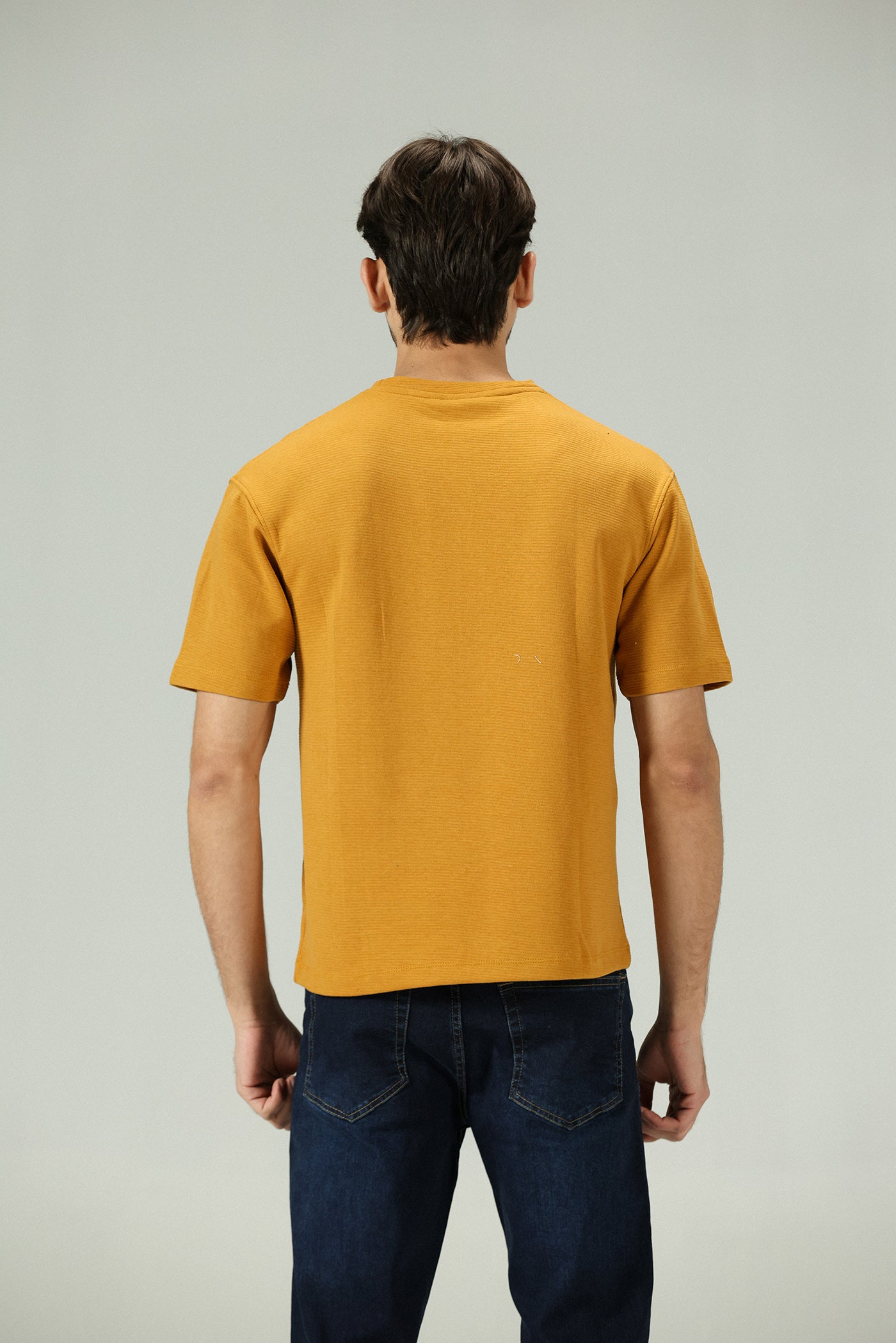 Citrine Core Rib Mustard Tee
